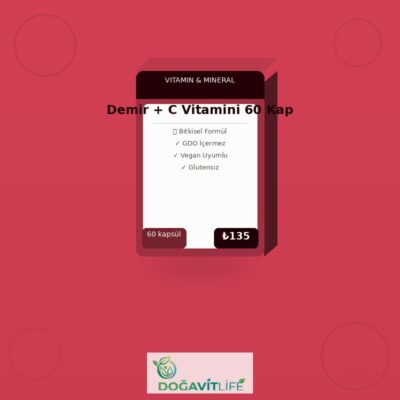 Demir + C Vitamini 60 Kapsül