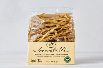 Bonatelli Organik Yeşil Mercimek Çubuk Makarna 400 g