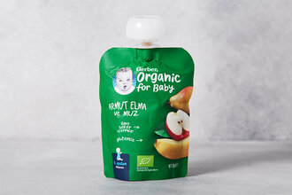 Gerber Organik Elmalı ve Muzlu Armut Püresi 90 g