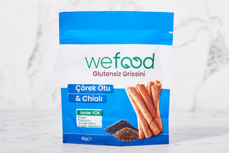Wefood Glutensiz Grissini Çörek Otu & Chialı 40 g