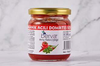 Berva Organik Acılı Domates Sosu 175 g