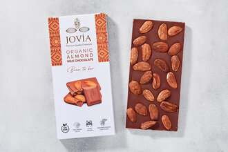 Jovia Organik Bademli Sütlü Çikolata 85 g