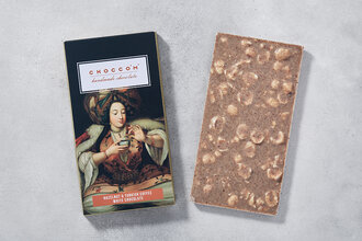 Choccom Beyaz Çikolata Kahveli & Fındıklı (El Yapımı) 75 g