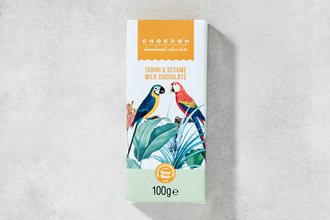 Choccom Sütlü Çikolata Tahin Susam Fındık Dolgulu (El Yapımı) 100 g