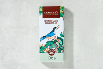 Choccom Bitter Çikolata Fındık Kadayıf Dolgulu (El Yapımı) 100 g