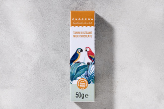 Choccom Sütlü Çikolata Tahin Susam Fındık Dolgulu (El Yapımı) 50 g