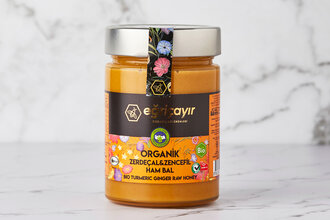 Eğriçayır Organik Zerdeçal Zencefil Ham Bal 415 g