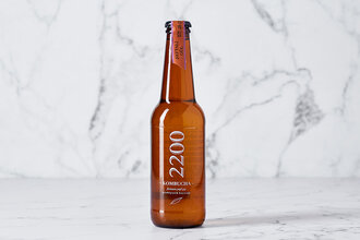 Kombucha 2200 Şeftali ve Güllü Fermente Kombucha 330 ml