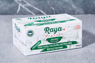 Raya Organik Tam Yağlı Beyaz Peynir (Olgunlaştırılmış & Jersey Sütünden) 400 g