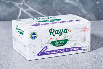 Raya Organik Tam Yağlı Taze Lor Peyniri (Jersey Sütünden) 350 g