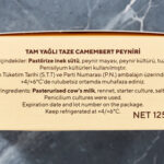 Casari Camembert Peyniri Teneke Kutu 125 g