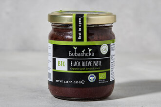 Bubashcka Organik Siyah Zeytin Ezmesi 180 g