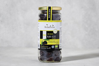 Bubashcka Organik Siyah Zeytin (Güneşte Kurutulmuş) 310 g