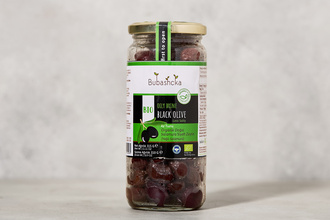 Bubashcka Organik Yağlı Salamura Siyah Zeytin (Az Tuzlu) 315 g