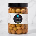 Mavras Yağlı Doğal Salamura Yeşil Kırma Zeytin 675 g
