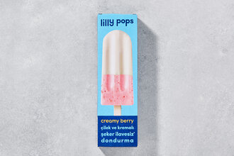 Lilly Pops Çilekli Dondurma (Şeker İlavesiz) 80 g