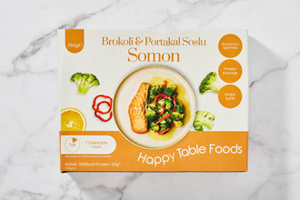 Happy Table Foods Brokoli & Portakal Soslu Somon 250 g