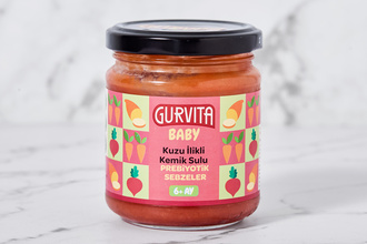 Gurvita Ek Gıda (Kuzu İlikli Kemik Sulu Prebiyotik Sebzeler) 165 g