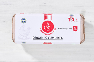 Atatürk Orman Çiftliği Organik Yumurta 10'lu (M Boy) 53-63 g