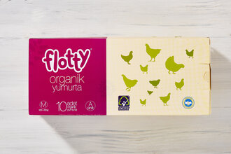 Flotty Organik Yumurta 10'lu M Boy (53-62 g)