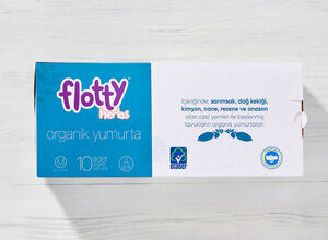 Flotty Organik Yumurta 10'lu Herbs M Boy (53-62 g)