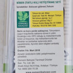 Osmanlı Bahçesi Tatlı Kıl Biber Yetiştirme Seti