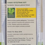 Osmanlı Bahçesi Kabak Yetiştirme Seti