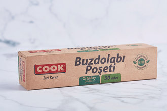 Cook Doğada Çözünür Buzdolabı Poşeti Orta Boy 30'lu
